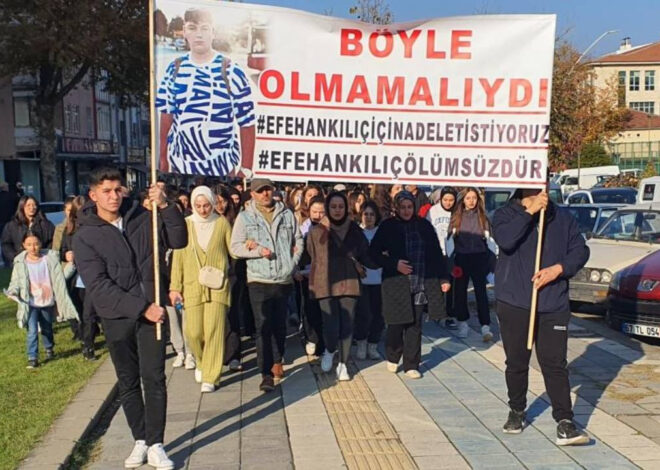 Tokat’ta Efehan için protesto: ‘Katilin cezası 2 ay olmamalı’